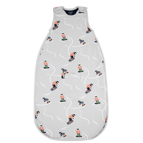 4 Season® Ultimate Baby Sleep Bag, Merino Wool & Organic Cotton, Snowboarder