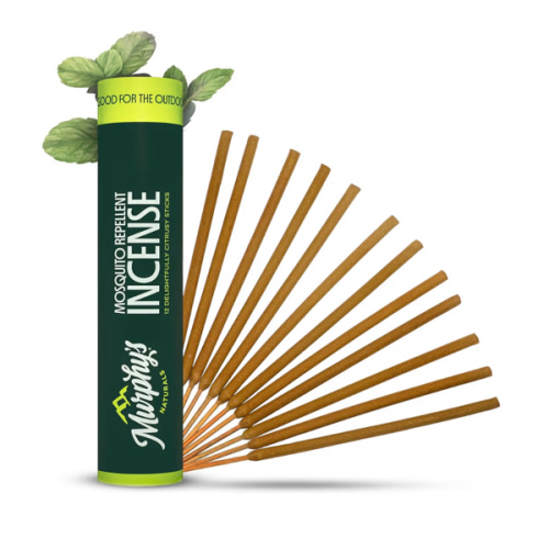 Murphy’s Naturals Mosquito Repellent Incense Sticks, 12 Count, DEET Free Bug Repellent with Citronella for Patio & Camping, 2.5+ Hours per Stick