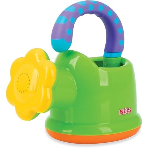 Nuby Fun Watering Can Bath Toys, Sensory Play for Babies, 6 Months+