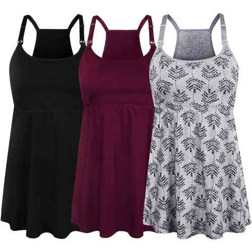 SUIEK Women's Nursing Tank Tops Maternity Cami