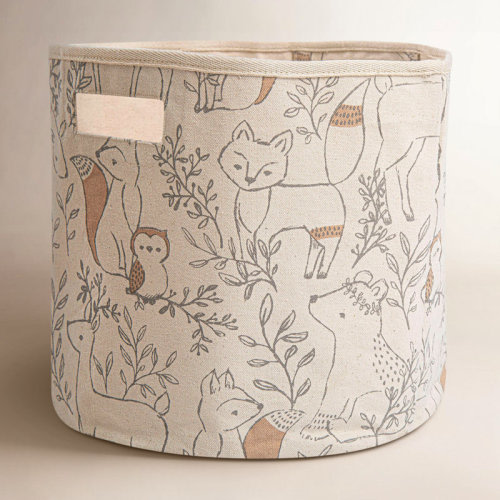 Birch Lane™ Gardenia Woodland Animal Storage Bin For Nursery or Kid's Room & Reviews | Wayfair