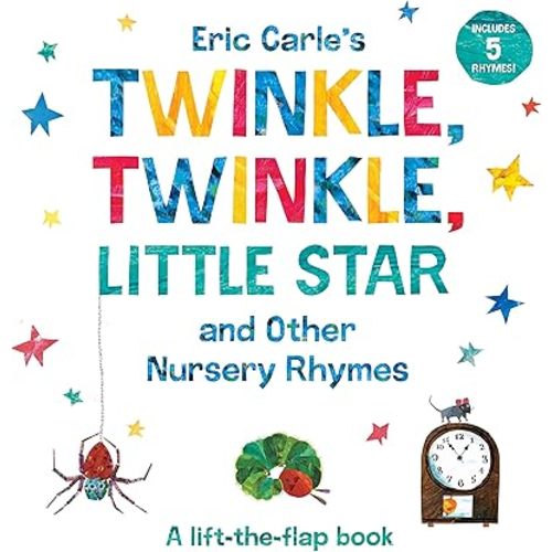 Eric Carle's Twinkle, Twinkle, Little Star and Other Nursery Rhymes: A Lift-the-Flap Book (The World of Eric Carle) Board book – Lift the flap, February 9, 2021