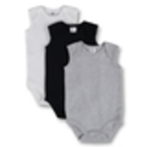 Black Baby 3 Pack Sleeveless Bodysuit | Best&Less™ Online
