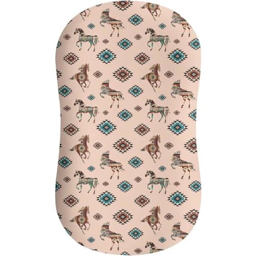 XYZCANDO Western Cowboy Newborn Lounger Cover Zipper-Free Nest Lounger Slipcover for Boys and Girls Nest Cover Breathable & Soft Fits Newborn Loungers