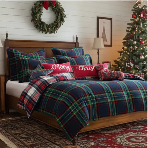 Spencer Plaid Flannel Duvet Cover Set