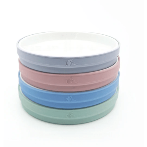 7.8"/20cm Porcelain White Plates with Silicone Sleeves