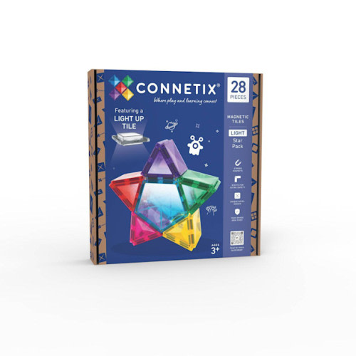 CONNETIX Magnetic Tiles Light Star Pack