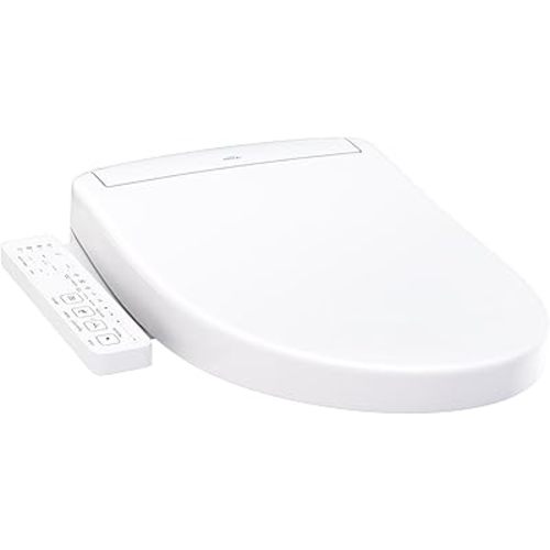 TOTO® WASHLET® S2 Electronic Bidet Toilet Seat with Instantaneous Water Heating, PREMIST and EWATER+ Wand Cleaning, Elongated, Cotton White - SW3346#01