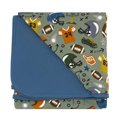 Little Sleepies Cloud Blanket, Soft Viscose from Bamboo Toddler & Baby Blanket for Boys & Girls, Lightweight, Perfect for Hot Sleepers, 50" x 50", Large (Touchdown Time)