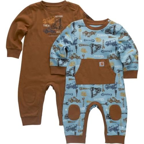 Carhartt Kid's CG8985 Long-Sleeve Construction Coverall 2-Piece Set - Boys