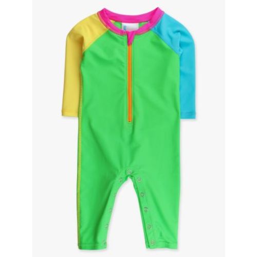 Full Length Long Sleeve Rash Guard One Piece Swimsuit