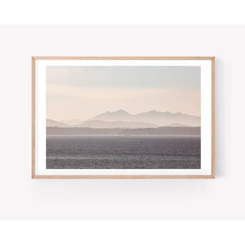 Puget Sound photograph - Seattle wall art print - Pacific Northwest decor - Elliott Bay Washington photo print - PNW art