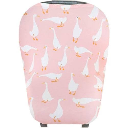 Copper Pearl Multi-Use Cover: Car Seat Covers, Nursing Cover, and Stroller Cover for Sun - Stretchy Fabric, All-Season Use, Stylish Designs, Easy Access for Moms - Goosie