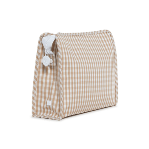 TRVL Roadie - Gingham Khaki | Travel Pouch & Organizer – The Tiny Duckie