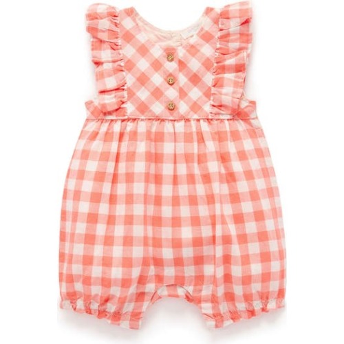 Gingham Romper, 3-6M