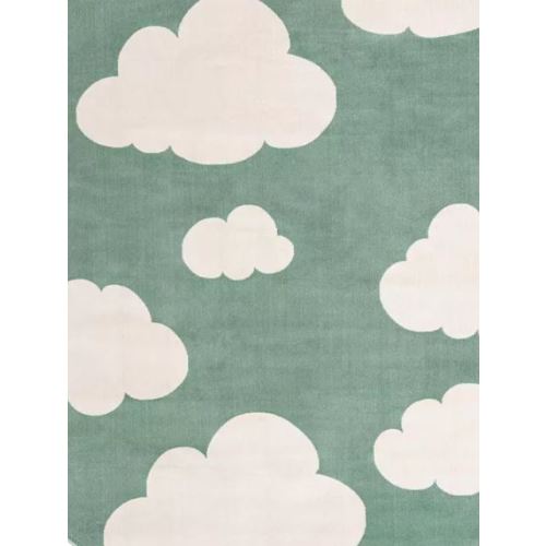 Unique Loom Clouds Whimsy Kids Throw or Area Rug