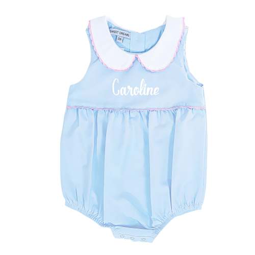 Blue with White Collared Bubble