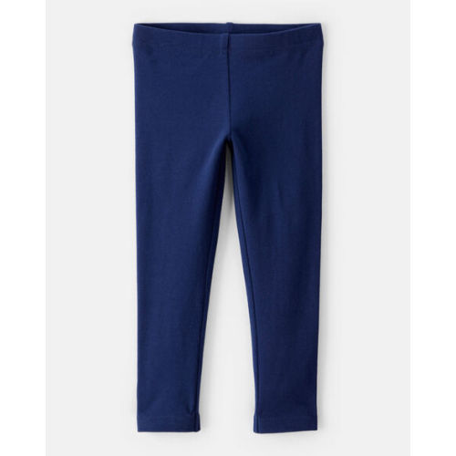 Toddler Girl Cotton Stretch Leggings - Navy | Carter's