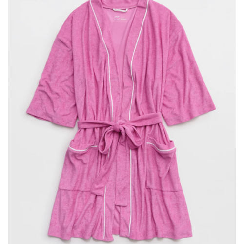 Aerie Real Hot Terry Piping Robe