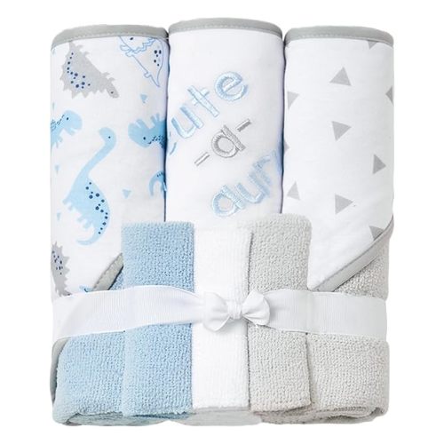 Viviland Baby Towels and Baby Wash Cloths Set Hooded Baby Towels