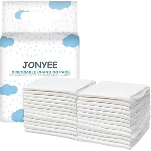 Basics Dog and Puppy Pee Pads with 4-Layer Leak-Proof and Quick-Dry Design for Potty Training, 13” x 17” Ultra Absorbent Disposable Changing Pads for Small Pets -White(25 Count)