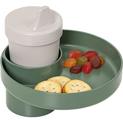 My Travel Tray USA Moss Green - A Cup Holder Travel Tray for Car Seats, Enjoyed by Toddlers, Kids and Adults!