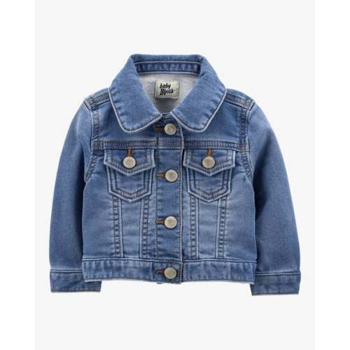 Baby Girl Knit-Like Denim Jacket - Dark Wash - OshKosh B'gosh | Carter's