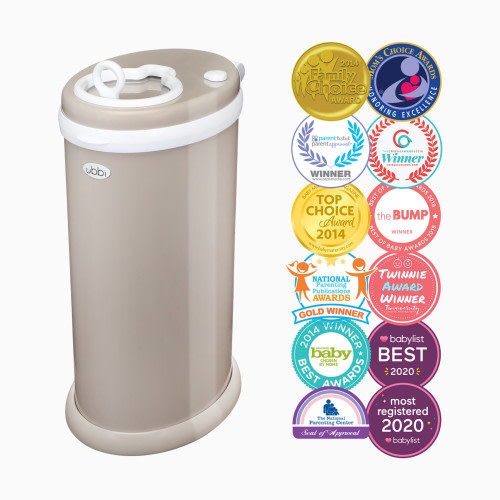 Stainless Steel Diaper Pail - Taupe