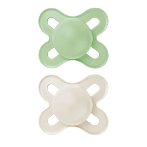 MAM Original Start Matte Baby Pacifiers, Binky for 0-3 Months, BPA-Free Silicone Nipple, Easy to Clean, Best for Newborn Babies, Developed with Medical Experts, 2 Count Binkies with Sterilizer Case