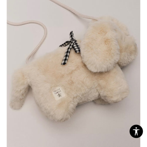 FAUX FUR PUPPY BAG