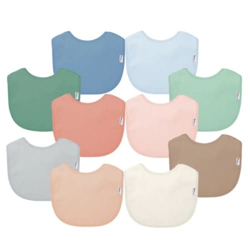 Stay-dry Everyday Bibs (10 pack) | green sprouts® - Blueberry print