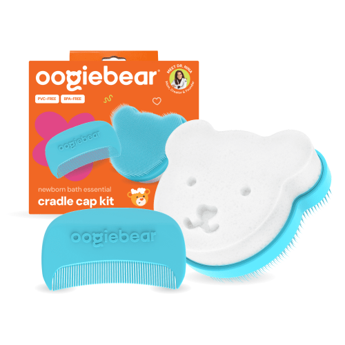 Oogiebear Newborn and Infant Cradle Cap Removal Kit - 3 Step Baby Grooming Tools