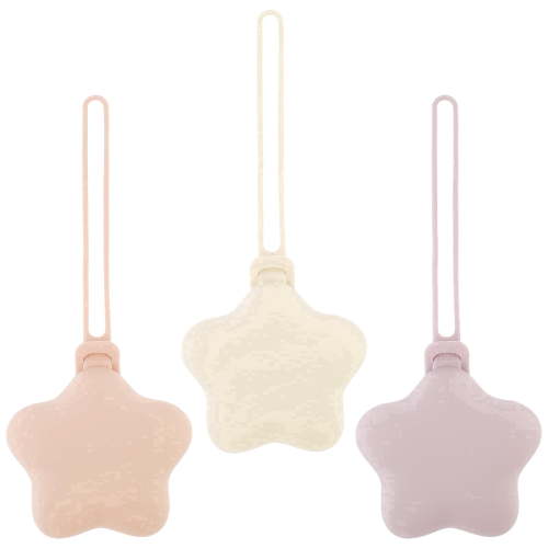 Hvxrjkn Silicone Pacifier Holder Case 3 Pack Soft Food Safe Silicone Portable Easy to Clean