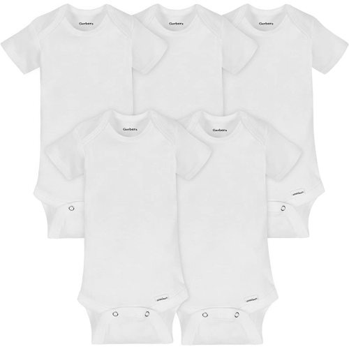 Gerber Unisex-baby 5-pack Or 15 Multi Size Organic Short Sleeve Onesies Bodysuits