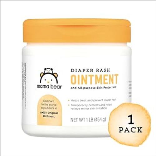 Amazon Brand - Mama Bear Diaper Rash Ointment, 16 Oz, Pack of 1
