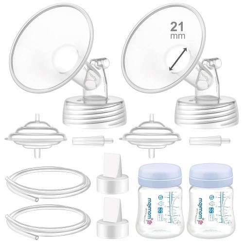 Maymom Pump Parts Compatible with Spectra SG Synergy Gold, SG Portable, 21 mm Flange Tube Bottle Backflow Protector, Not Original Spectra Accessories Replace Spectra Duckbill Valve Spectra Bottle