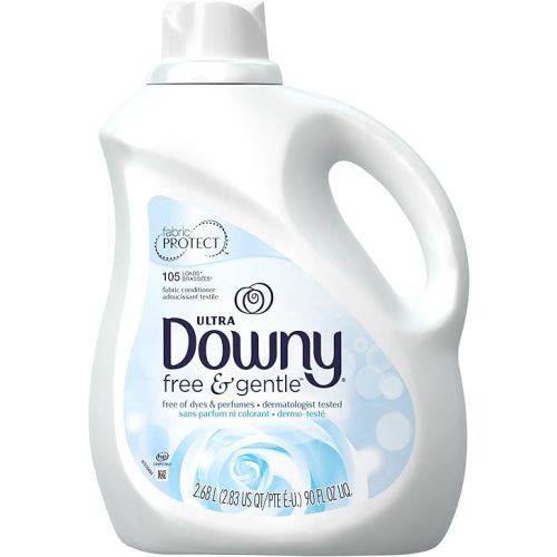 Downy Ultra Fabric Softener Free and Sensitive Liquid 105 Loads, 90-Ounce