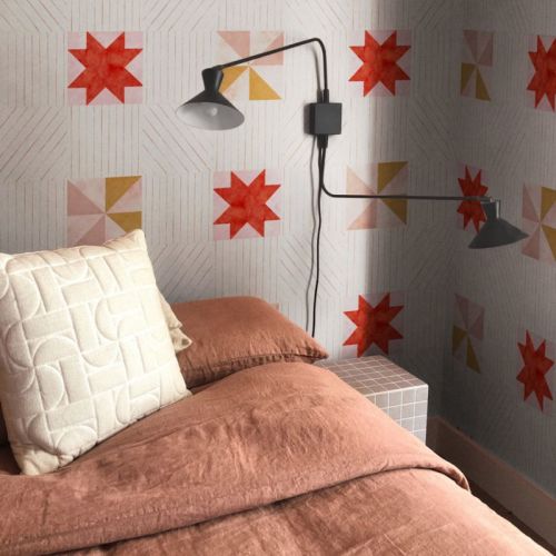 Backdrop Alexander Dutch Green and Slate Blue Wallpaper