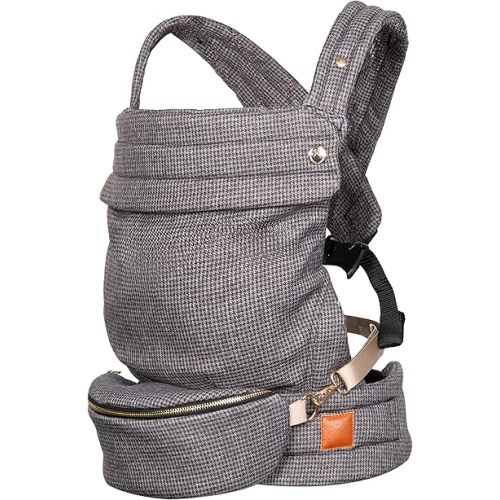 Ergonomic Baby Carrier for Newborns to Toddlers (7-35 lbs) with Adjustable Straps and Belt Bag – Comfortable, Versatile, and Stylish Babywearing Solution