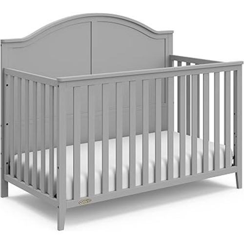 Graco Wilfred 5-in-1 Convertible Crib, Pebble Gray