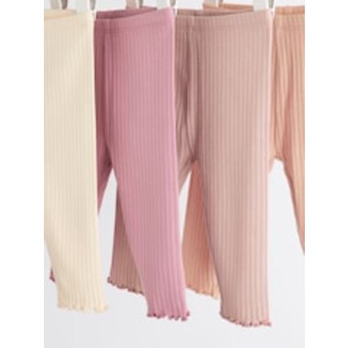 Buy Pink Ribbed Baby Leggings 4 Pack (0mths-2yrs) from Next USA