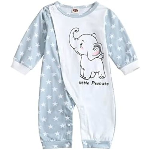 Cute Giraffe + Zebra With Floral Print Long Sleeve Baby Girl Clothes White Jumpsuit For Baby One-Piece Romper