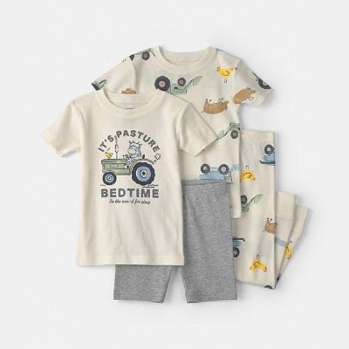 Baby & Toddler Boy Carter's 4-Piece Pajama Top & Pajama Bottoms Set