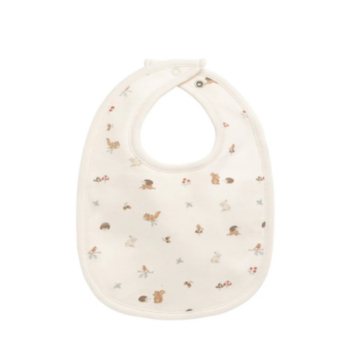 Organic Cotton Bib - Forest Gathering – Jamie Kay USA