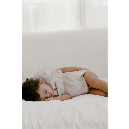 EMBROIDERED FLOWER ROMPER - Ecru | ZARA United States