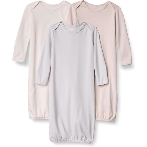 Amazon Essentials Unisex Babies' Long Sleeve Cotton Sleeper Gown
