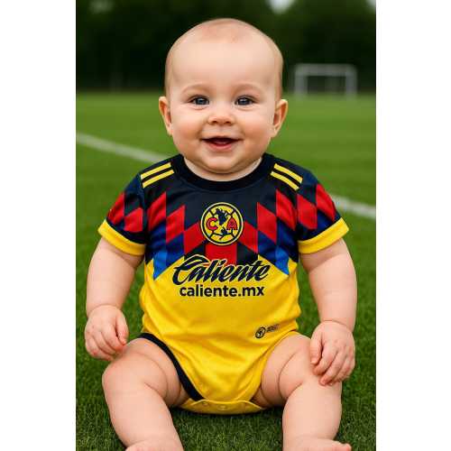 Club America Custom Baby Jumpsuit - Pañalero de Bebé Liga MX