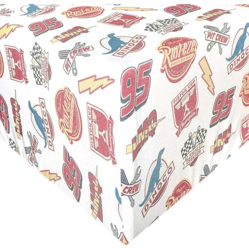 Disney Pixar Bumper Stickers Premium Crib Sheet