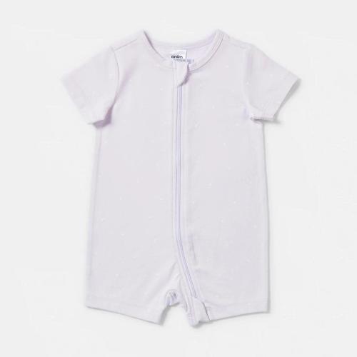 Short Sleeve Zip Romper - Kmart