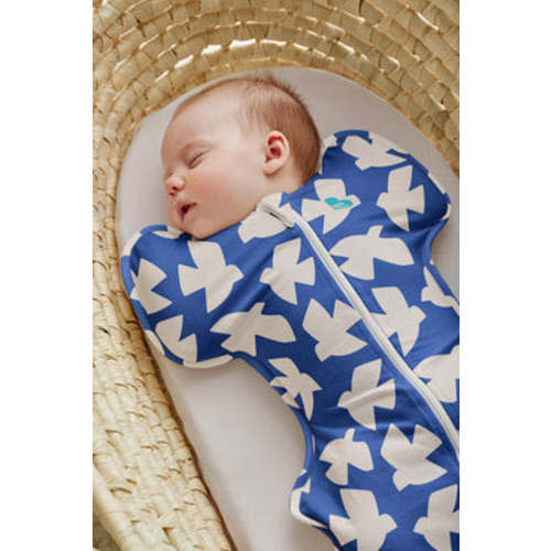 Swaddle Up™ 1.0 TOG Cotton Cobalt Paperbirds - Size Small